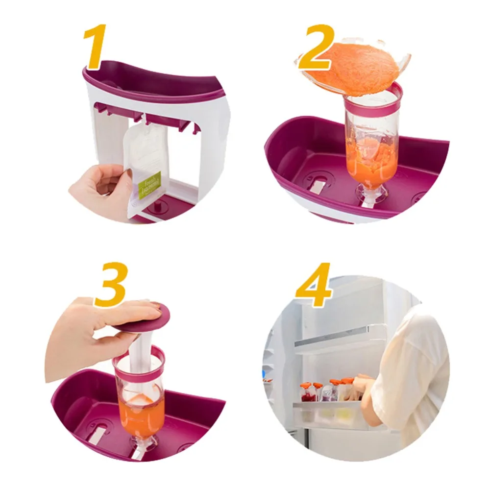  Baby Food Storage Bag Baby Liquid Food Storage Bags BPA free Fruit Food Storage Bag for Fresh Squee