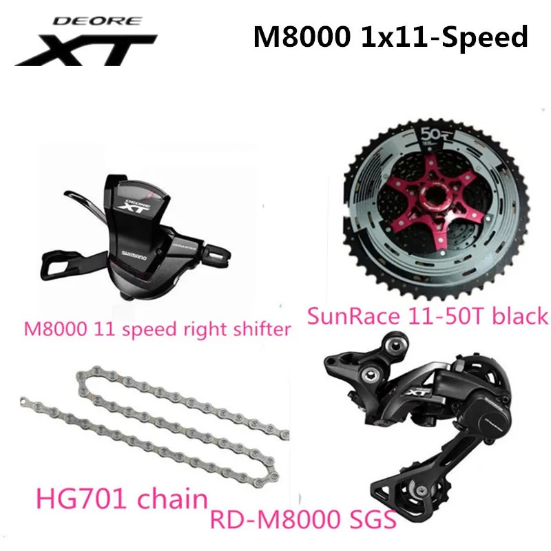 

Shimano XT M8000 11speed bicycle Derailleurs Groupset Rear Derailleurs + +hg701 chain +shifter lever