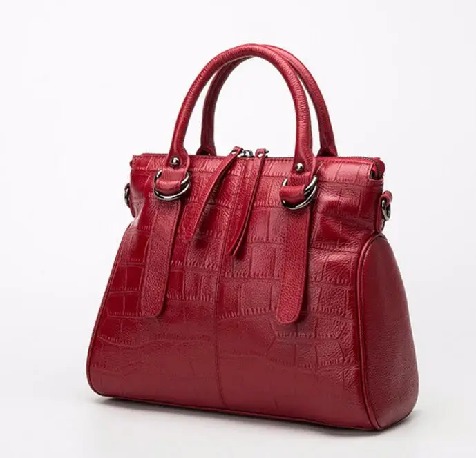 

Fashion crocodile pattern leather handbag ladies wild leather shoulder diagonal bag