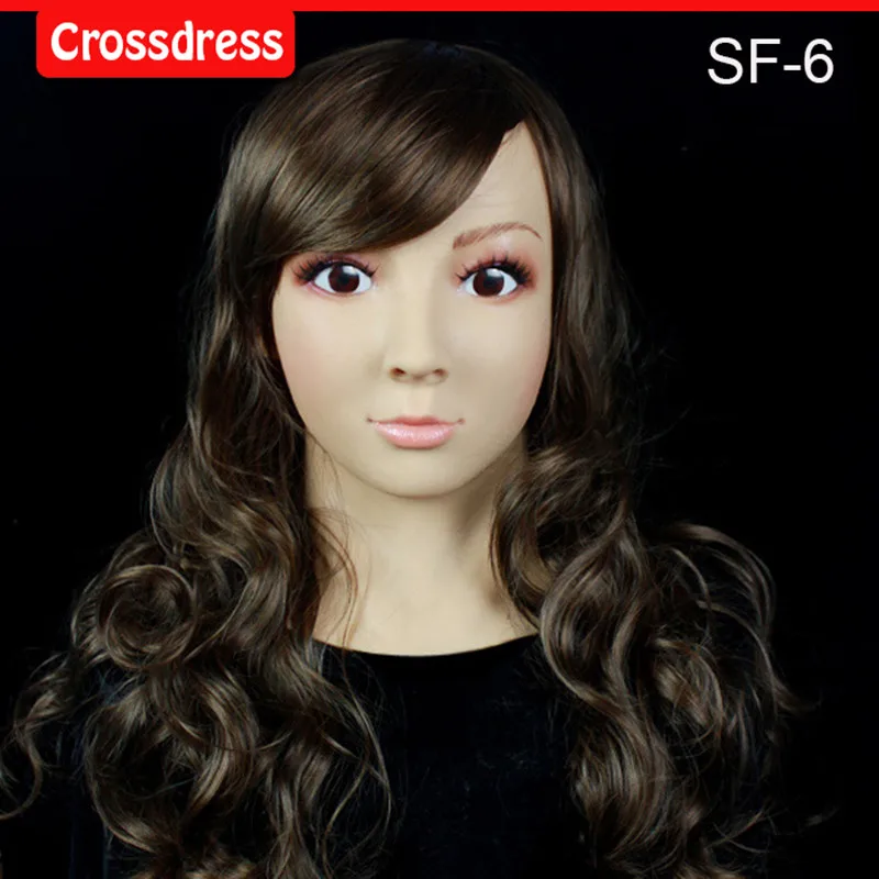 SF 6 silicone true people mask costume mask human face mask silicone dropshipping