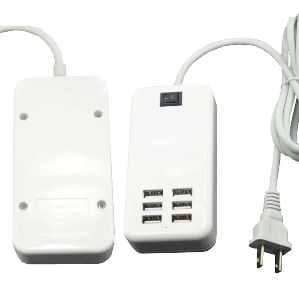 6 портов USB адаптер питания общее 150 см/59 дюймов настенное зарядное устройство