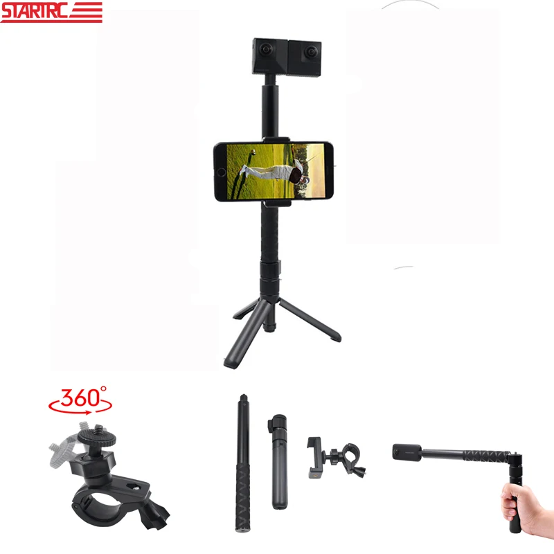 STARTRC Insta360 Extansion rod Bullet Time Handheld Selfie Sticks Accessories With Phone holder For ONE X Accessroies | Электроника
