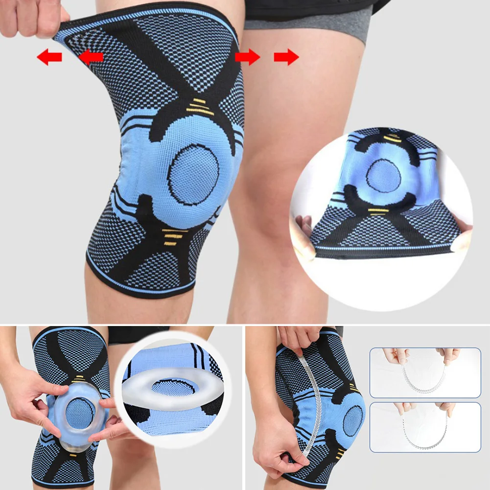 

Fitness Pad Sweat Absorption Running Compression Ergonomic Guard Shockproof Gym Knee Brace Sports Wear Non Slip Elastic Support