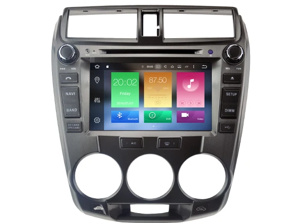 Best Ips screen Android 8.0 Car Dvd Navi Player FOR HONDA CITY 2008-2012 (Manual) gps suto stereo audio multimedia 11