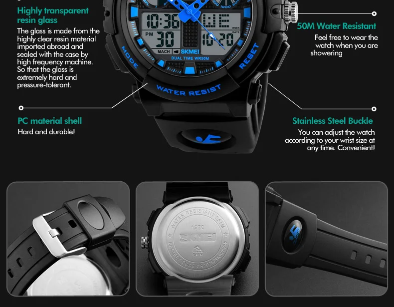 SKMEI 1270 Waterproof Men's Sports Watch description image 15