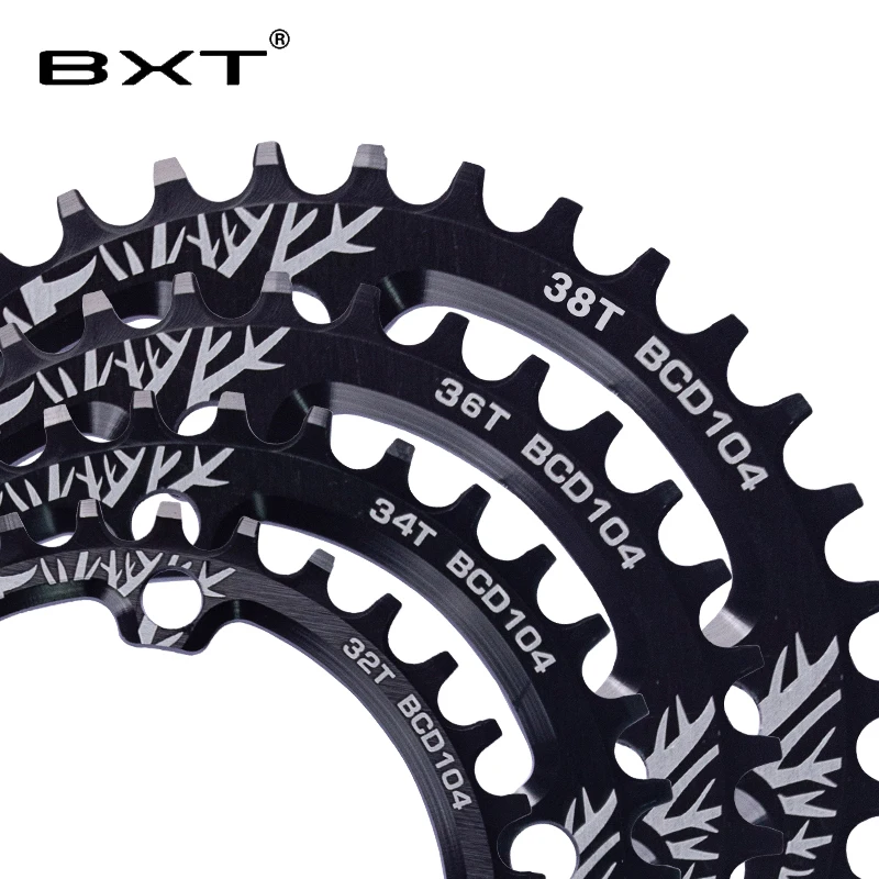 Велосипедная Кривошип BXT круглая 104BCD 32 T/34 T/36 T/38 T узкая широкая сверхлегкая MTB