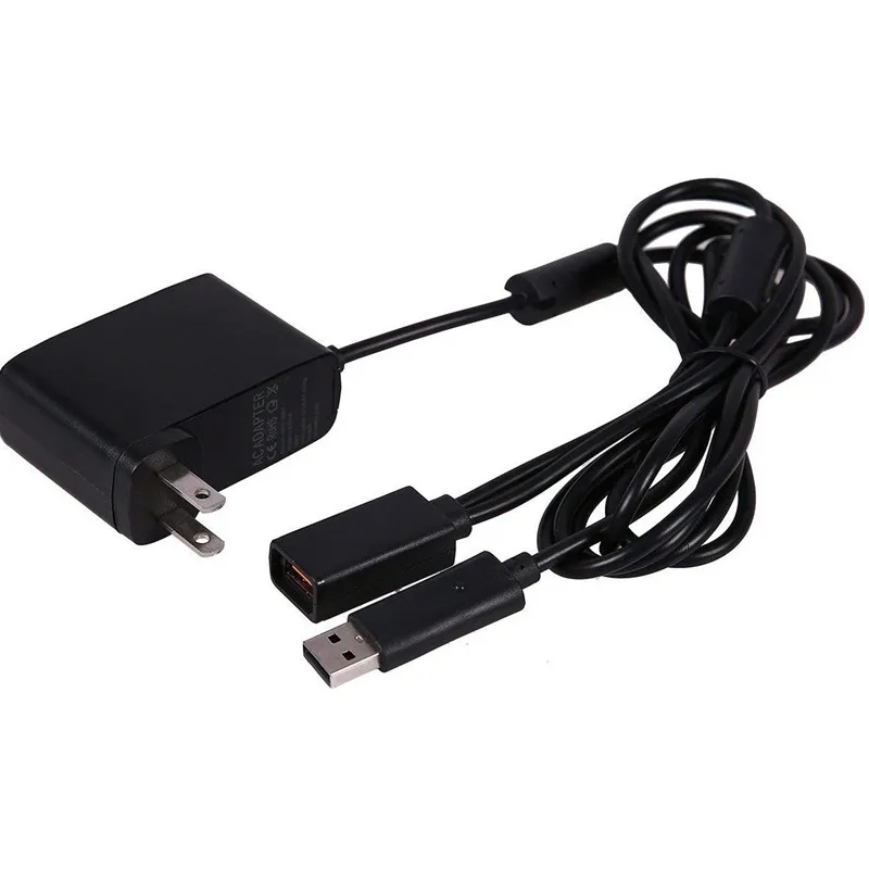Черный AC 100 В-240 В Питание ЕС США штекер дополнительный адаптер зарядка через usb Зарядное устройство для microsoft для Xbox 360 Kinect Senso