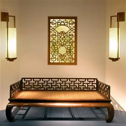 

Chinese wall lamp black bronze living room modern creative bedroom bedside lamp hotel villa corridor aisle wall light ZA81470