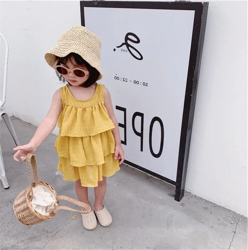 Mihkalev بلون طفلة حزب اللباس للأطفال فساتين الفتيات فستان صيفي الأطفال sleevelss الشاطئ اللباس droshipping Mihkalev بلون طفلة حزب اللباس للأطفال فساتين الفتيات فستان صيفي الأطفال sleevelss الشاطئ اللباس droshipping