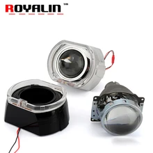 ROYALIN 3,0 Q5 линзы проектора bi xenon для H4 Авто дневные ходовые огни светильник для BMW X5 F30 F10 E92 E91 E93 квадратный Орел Ангельские глазки