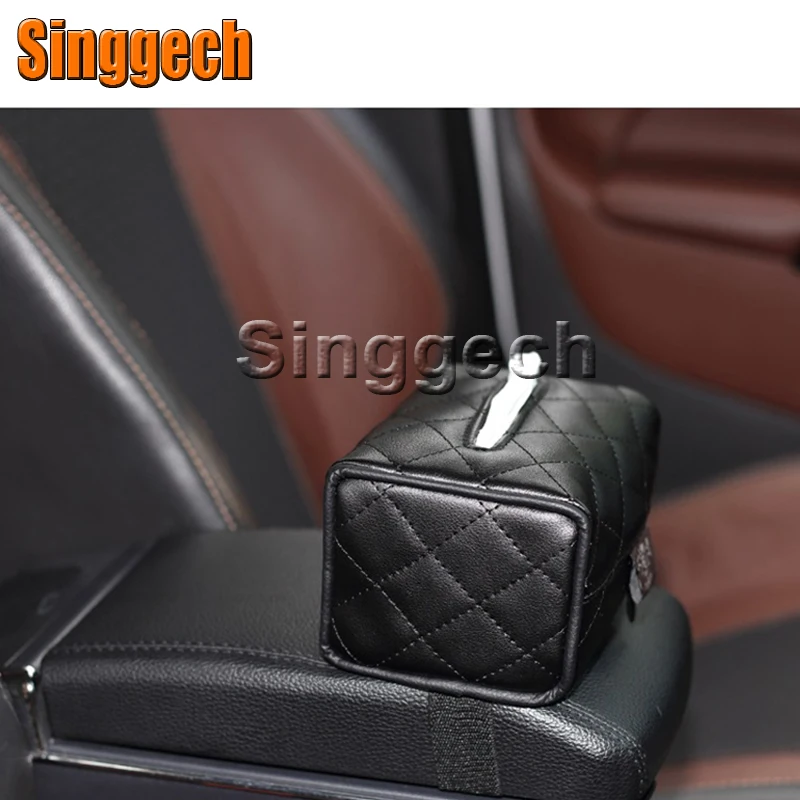 

1X Car Styling Tissue Paper Box Holder For Mercedes W211 W203 W204 W210 W205 W212 W220 AMG For Cadillac CTS SRX ATS Accessories