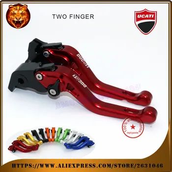 

For DUCATI HYPERMOTARD 821 SP Motorcycle Adjustable Short Brake Clutch Levers red MOTOR NEW gold black 2 finger red motobike