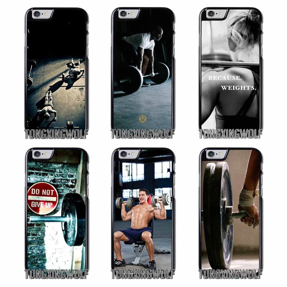 Crossfit гири весом чехол для samsung Примечание 2 3 S4 S5 мини S6 S7 край S8 S9 iPhone 4 4S 5C 5 5S SE 6 S 7 8 9
