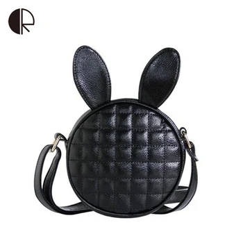 

2019 New Girls Cartoon Cute Bunny Rabbit Ear Bag Women Mini Messenger Bags Female Shoulder Bagt Cell phone Packet BS438