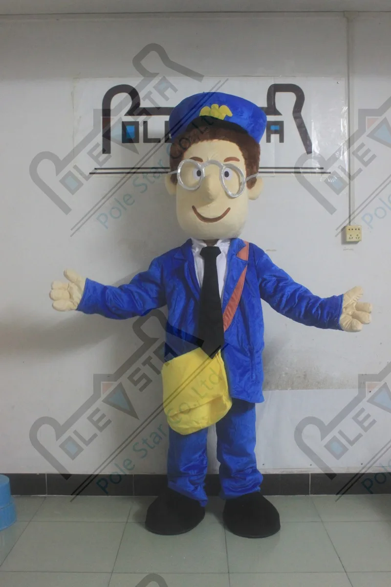 Синие костюмы желтый рюкзак postman pat талисман костюм с героями мультфильмов