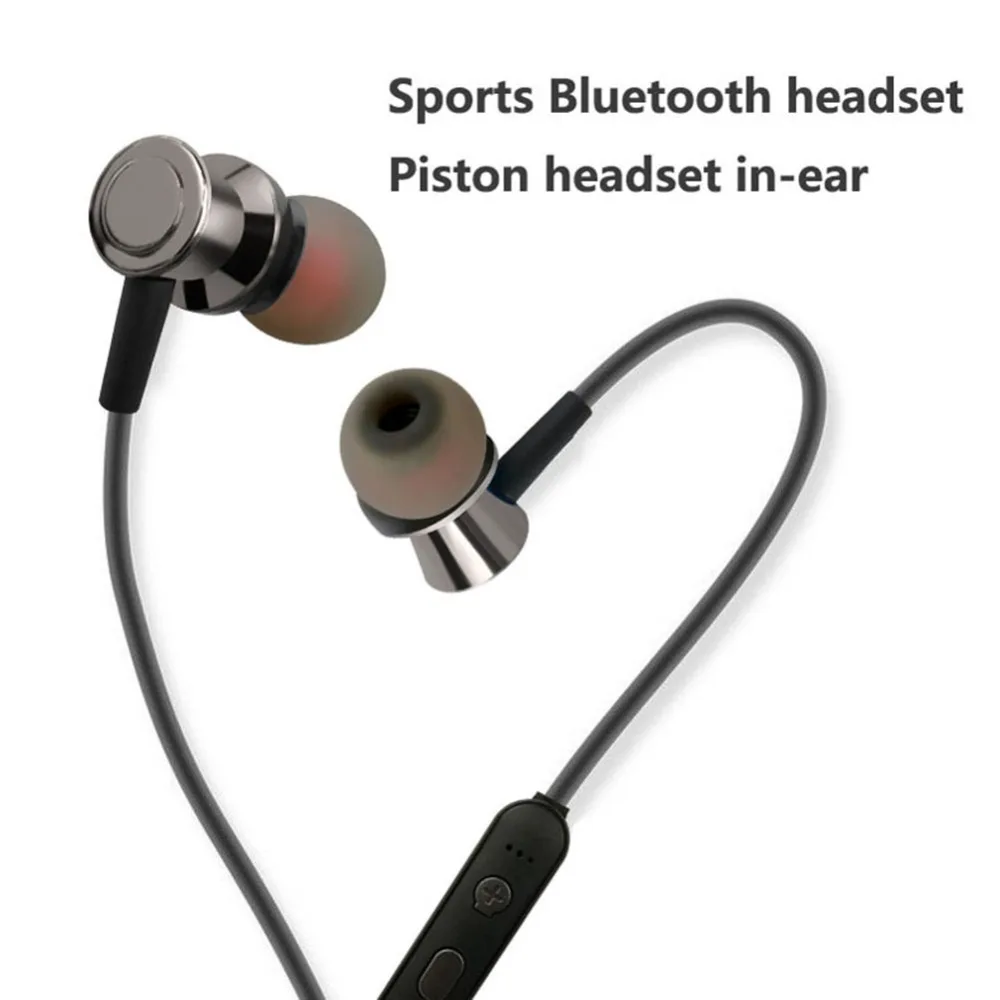 Магнитные Bluetooth 4 2 наушники гарнитура Спортивная Беспроводная с микрофоном для