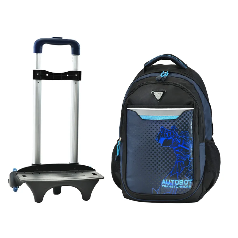 TRANSFORMERS school bags Boys trolley backpack kids wheeled travel bags with rainproof cover It?s lighten the load for children
