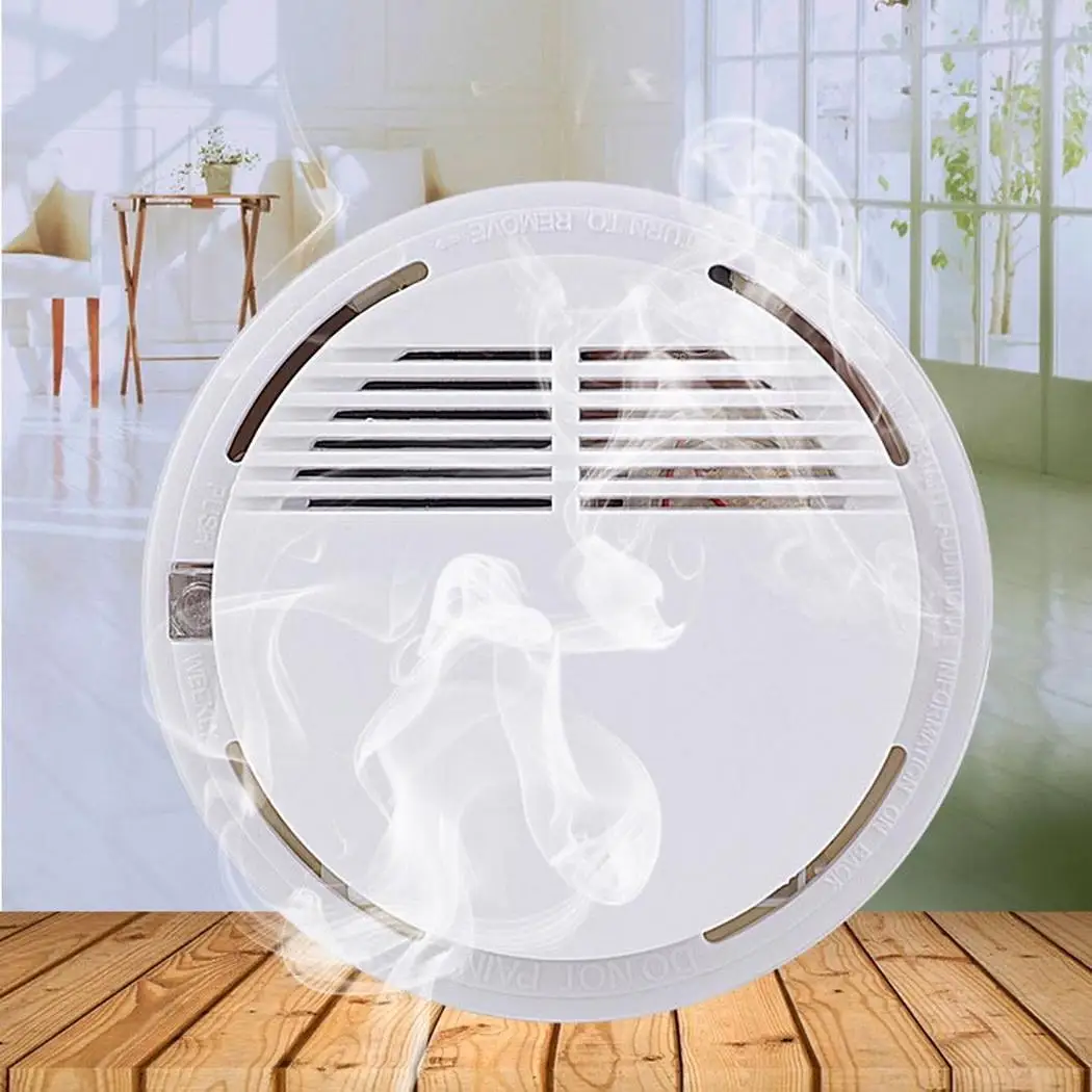 

Fire Smoke Sensor Detector Cordless Home Factory White Security 20mA 9V Alarm 85 dB