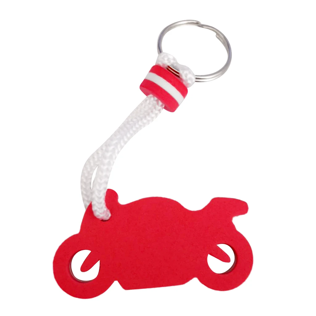 MagiDeal EVA Floating Motorcycle Shape Keyring Keychain Key Holder for Sailing Marine Boating Kayak Yacht Water Sports 
