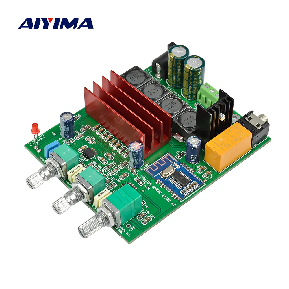 Aiyima TPA3116D2 2.0 Digital Audio Amplifier Board 50W*2 Dual Channel Bluetooth 4.2 DIY Speaker Home Theater | Электроника