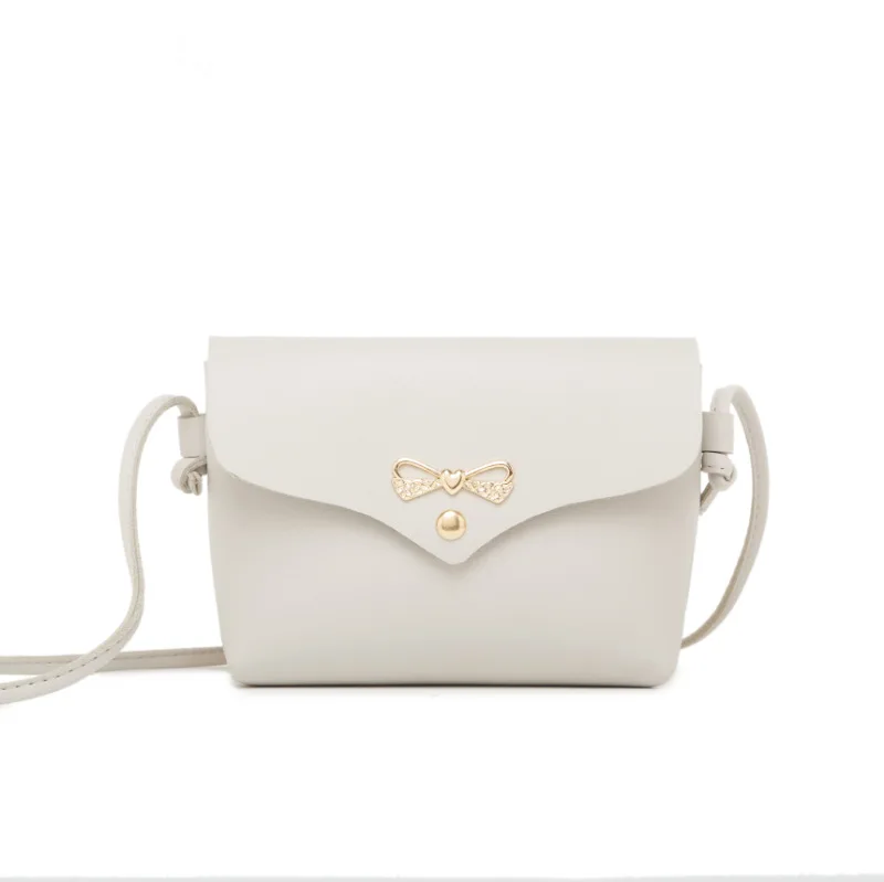 

Perilla Women Bag Simple Bow Cute Shoulder Bag Fashion Ladies Handbags Packet Mini Small Coin Purse PU Leather Crossbody Bag