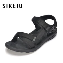 2017 verano hombres gladiador zapatos Romanos hombres zapato casual flip flop sandalias de playa al aire libre de gran tamaño 45 de buena calidad