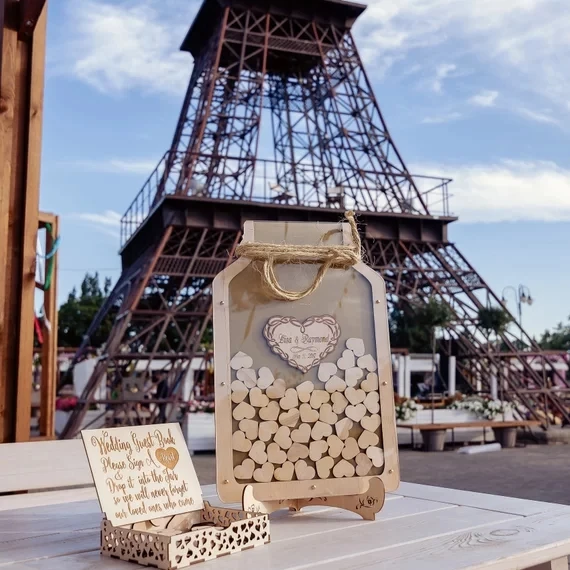 Personalised Names Date Wedding Mason Jar Guest Book Drop Box Signature Guestbook Alternative Guestbook Drop Top Boxes