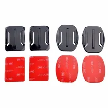 SHOOT accessories Flat Curved Adhesive Mount Base with VHB For Gopro Hero 5 4 3 Session SJCAM SJ4000 SJ6000 H9 h9r Kits