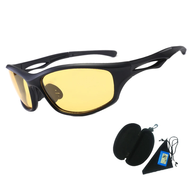 Солнцезащитные очки для рыбалки, поляризационные спортивные очки для кемпинга, пешего туризма, вождения велосипеда, велоспорта, очки для мужчин и женщин, очки для рыбалки - Цвет: Yellow