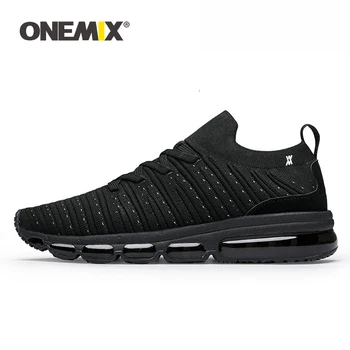 

ONEMIX Men Running Shoes For Women Breathable Mesh Outdoor Jogging AIR Cushion Sock-like Sneakers size 36-47