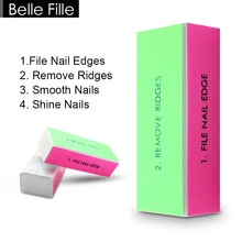 Belle Fille буферный блок четыре стороны красочные ногтей Полировка