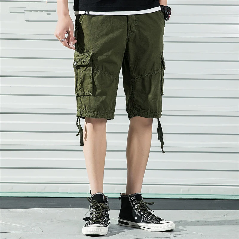 Мужские шорты, летние, новые, мужские, хит, хлопок, повседневные шорты, качественные, с эластичной резинкой на талии, модные, брендовые, мужские шорты