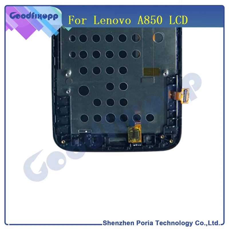 Для Lenovo A850 ЖК дисплей сенсорный экран панель дигитайзер в сборе с рамкой для