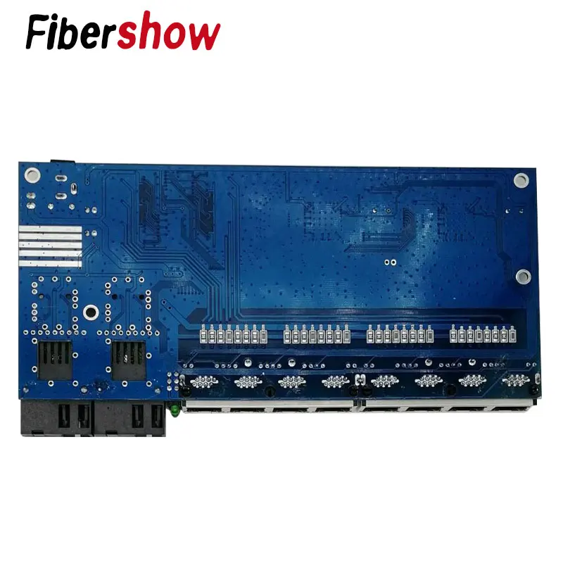 Обратное POE Питание переключатель 8 RJ45 2 SC волокно Gigabit Ethernet коммутатор медиа