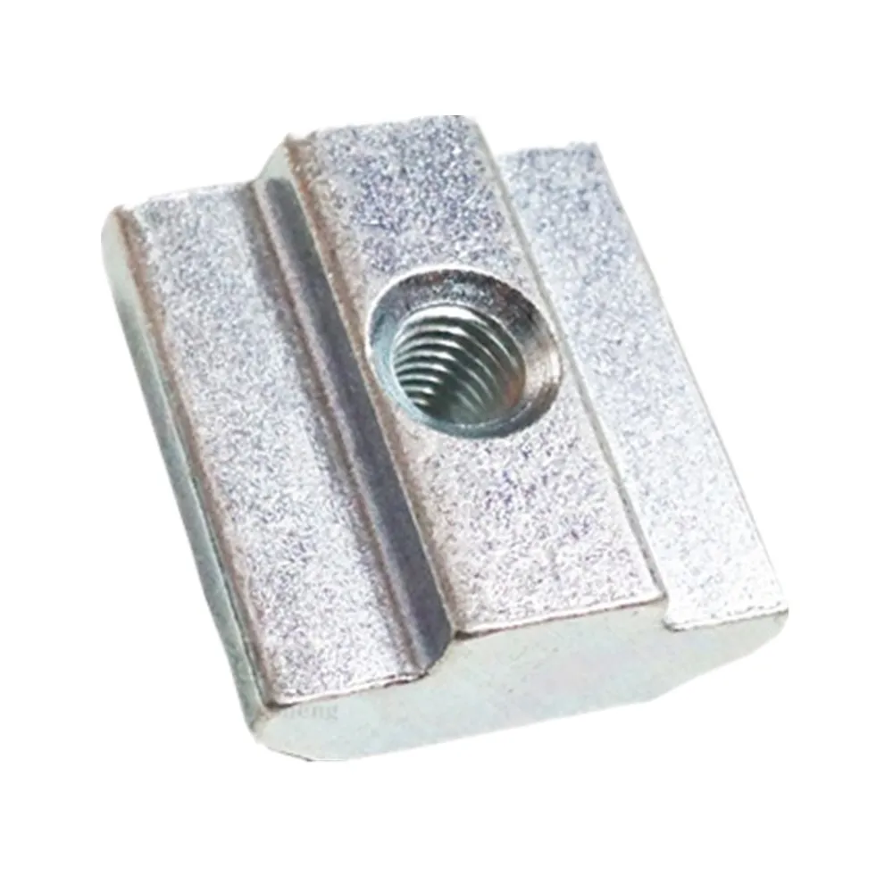 

DuoWeiSi 10pcs/lot for European standard profile T-type slider nut 30 type square nut M4 M5 M6 M8