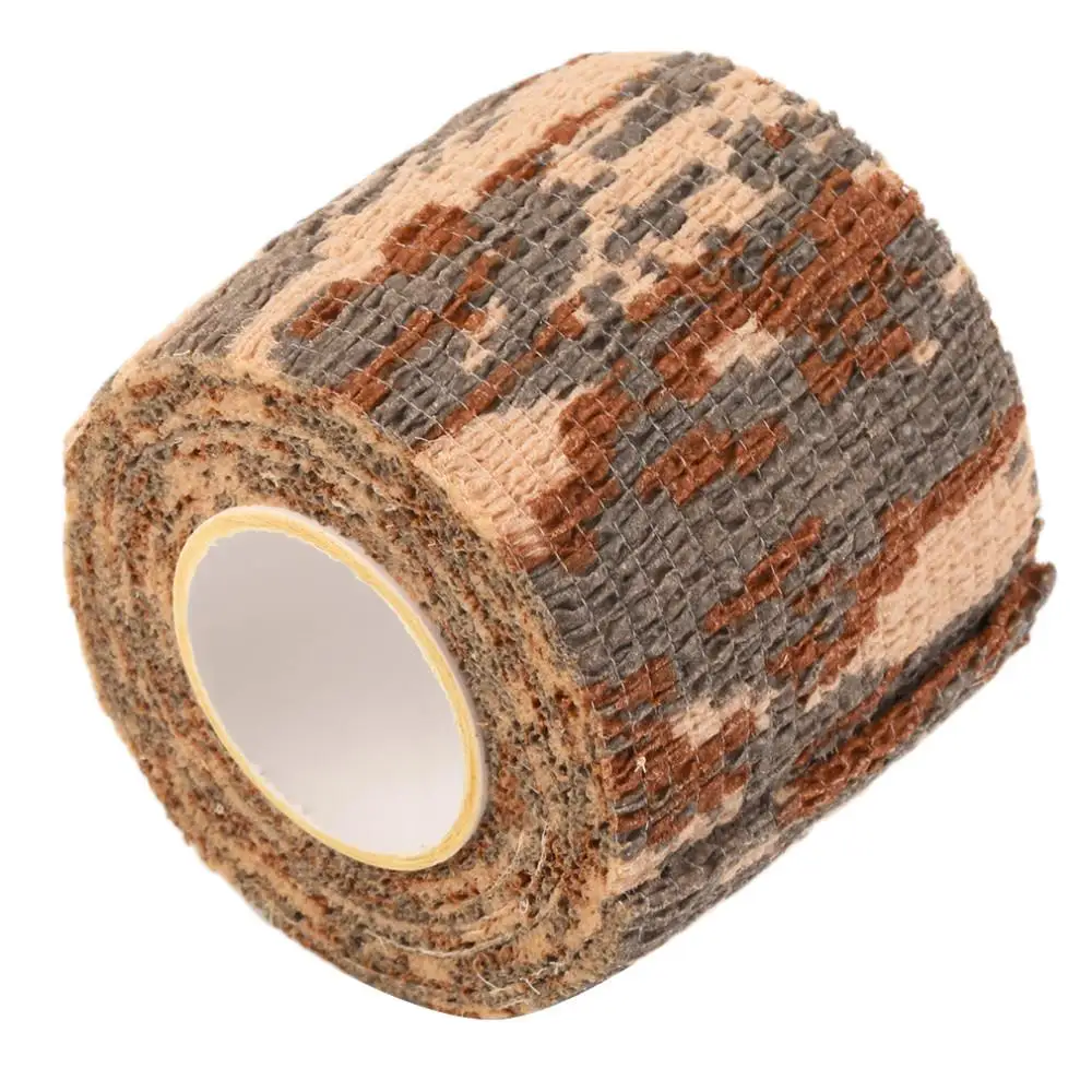 New 1 Roll Men Army Adhesive Camouflage Tape Stealth Wrap Outdoor Hunting drop shipping