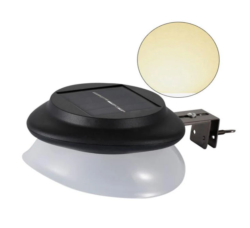 Warm White Solar Light Outdoor Garden lamp Punch free waterproof solar wall light Garden courtyard decoration - Испускаемый цвет: Warm White
