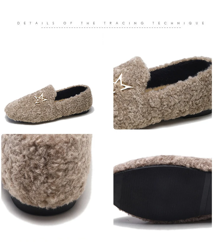 2018 Winter New Warm Flock Ankle Boots Flat Short Plush Snow Boots Women High Quality Slip-On Shoes Size 35-39 M8D256 (24)