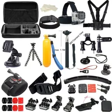 For Go pro / gopro accessories Set case tripod 360 rotation helmet arm for Gopro hero 5 / 4 /3 /Xiaomi Yi kit 20A