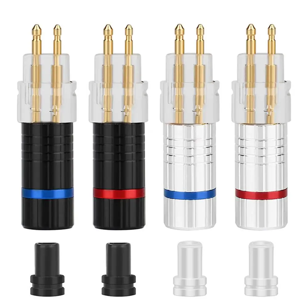 

2Pcs Earphone Cable Pin Plug Connector for Sennheiser HD650 HD600 HD580 HD25 Good quality