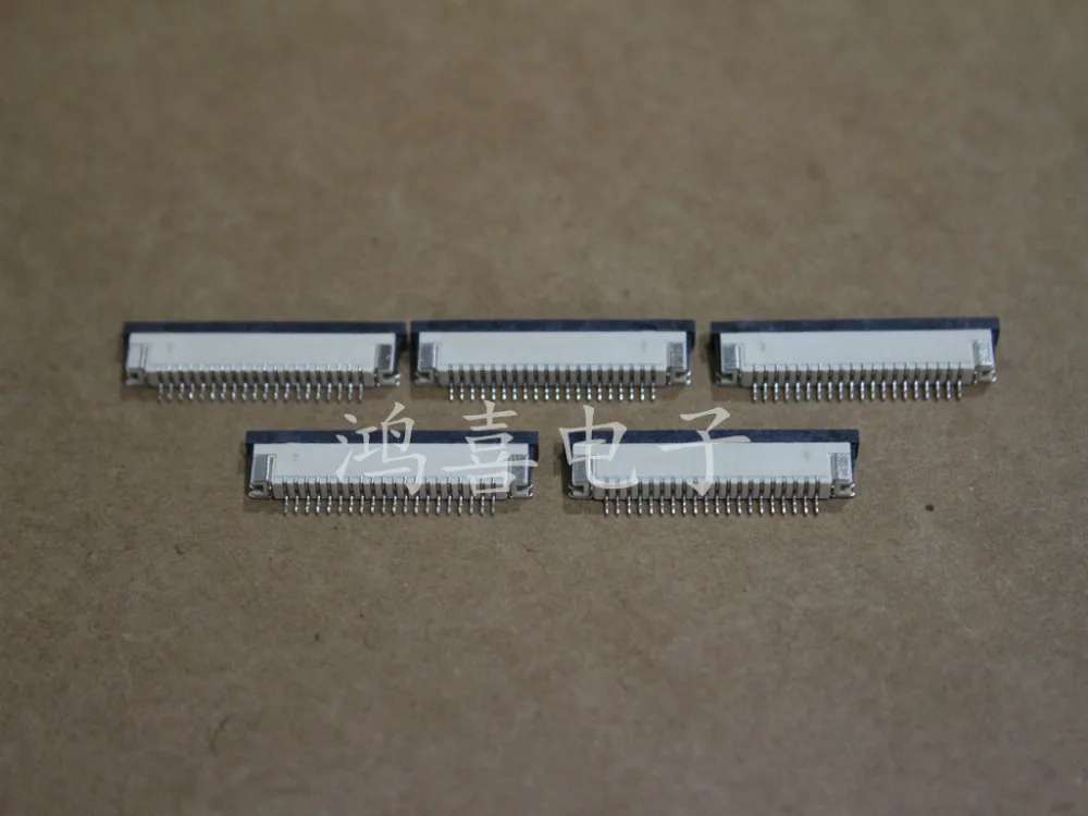 

SSEA New FFC FPC flat cable connector socket 1.0mm Pitch 1.0 mm spacing 20 Pin 20P Free Shipping