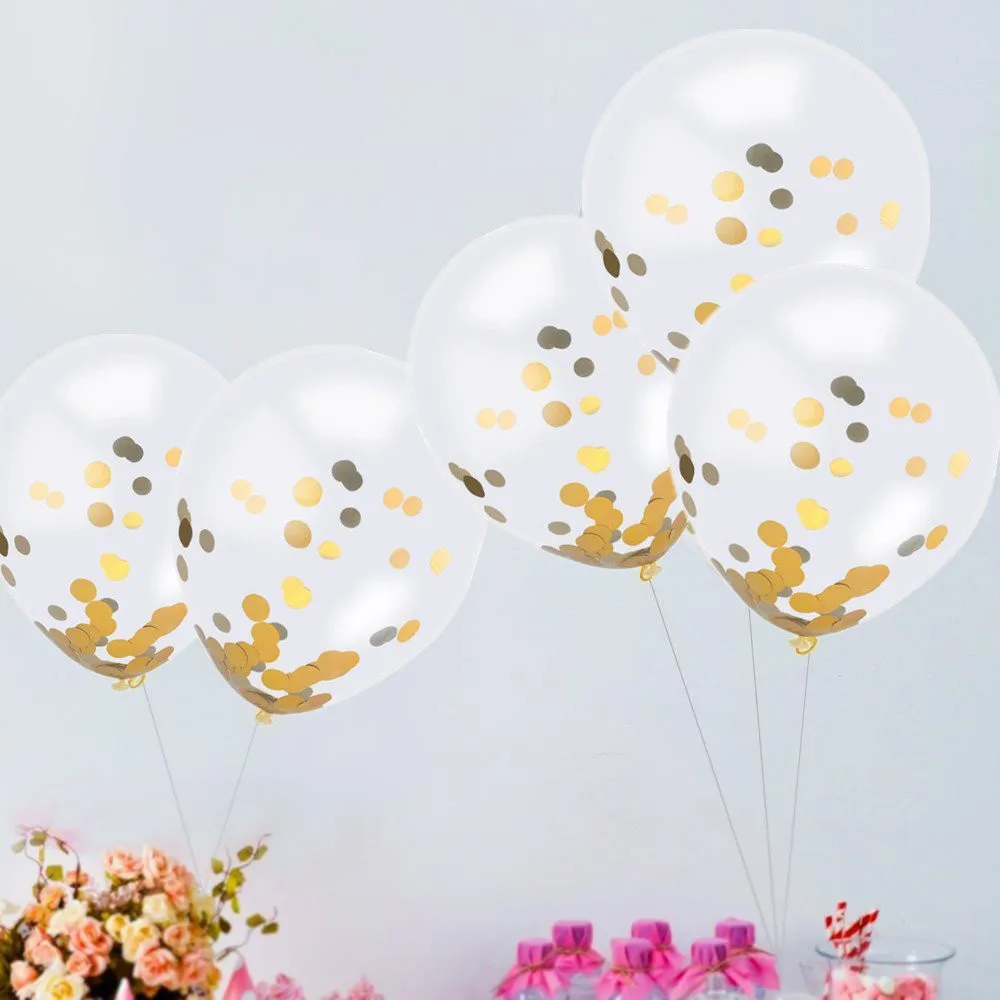 Ballons &amp Accessories 2018 New 20 Pcs Golden Confetti Balloons 12 Inches Party Dots Decor Drop shipping July19 | Дом и сад