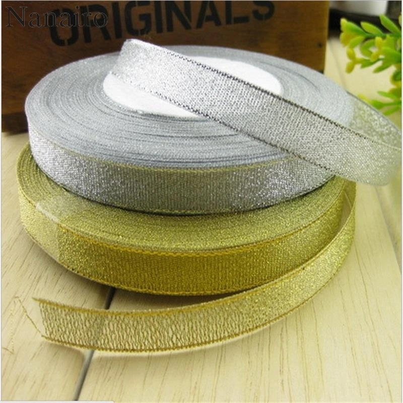 NEW 10mm//15mm//20mm//25mm//40mm//50mm Bow Ribbon Glitter Onions Belt Gift Decoration