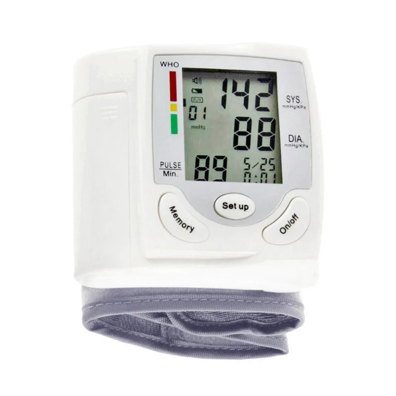 Monitor de Pressão Medidor de Pulso Digital Automático Pulso Manguito Arterial Braço Medidor Sphygmomanômetro Batimento Cardíaco Display Lcd 14 Cheap Pressão arterial