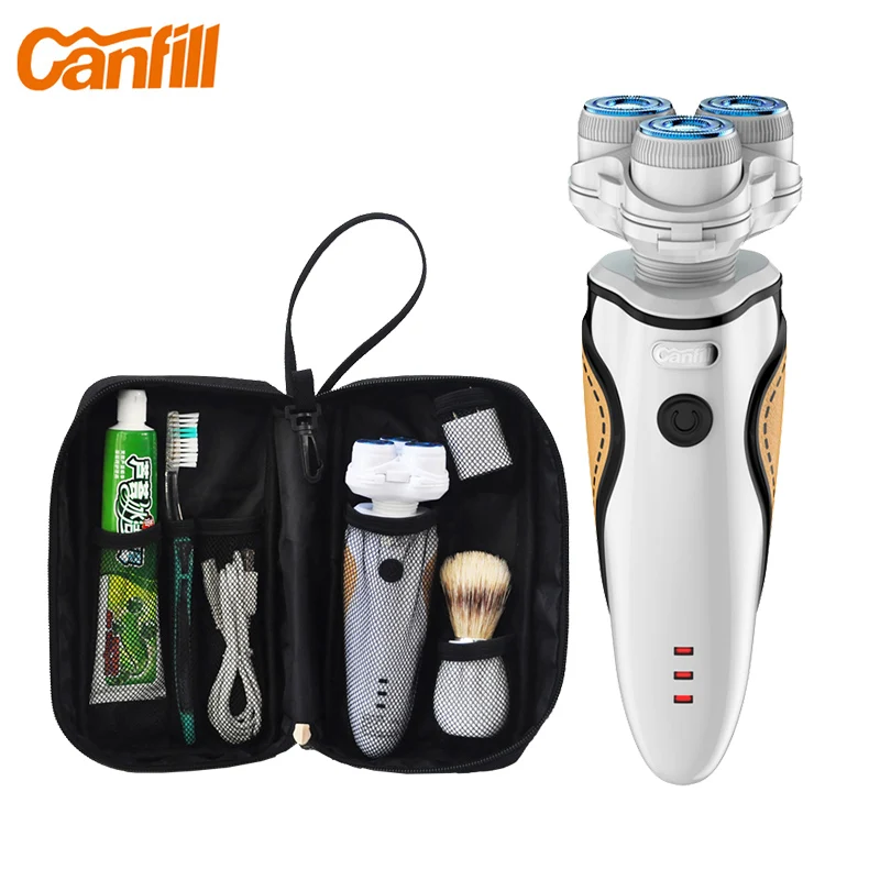 Canfill 3D Electric shaver men 's razor USB Rechargeable Face facial