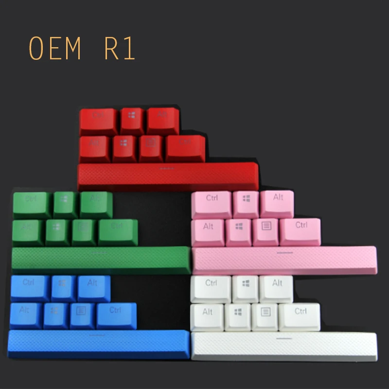 8 PcsPBT подсветка Keycap OEM R1 Keycap для Corsair razer logitech механическая клавиатура