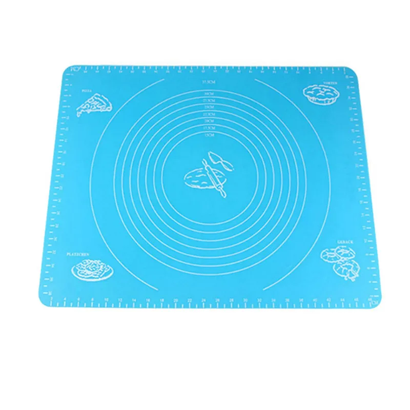 Non-stick Silicone Baking Tools Soft Rolling Pastry Boards Kneading Dough Mat With Scale High Temperature Grill Pad Tools (6)