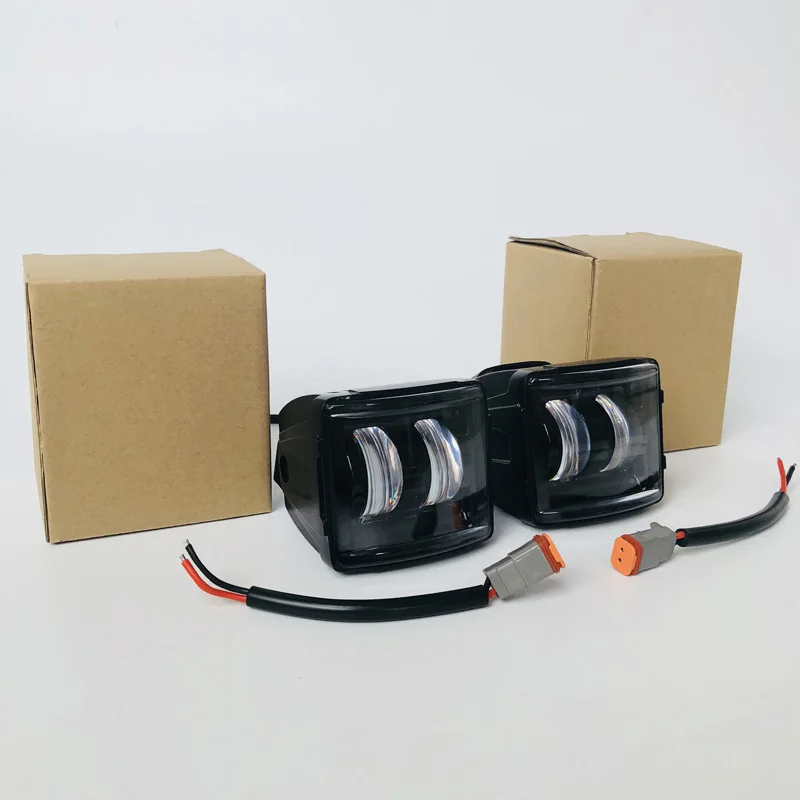 Пара светодиодных дневных фар для езды на мотоцикле 2x30 Вт высокая мощность фара