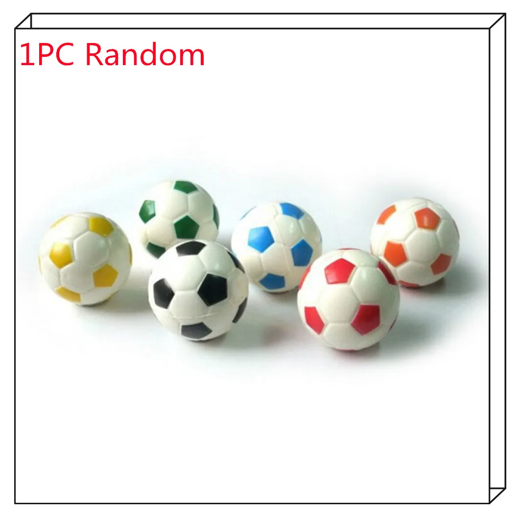 1Pc 6.3cm Football Shape Stress Relief Braces Wrist Exercise Squeeze Soft Foam Ball Gift Fitness Balls Supports Random Color
