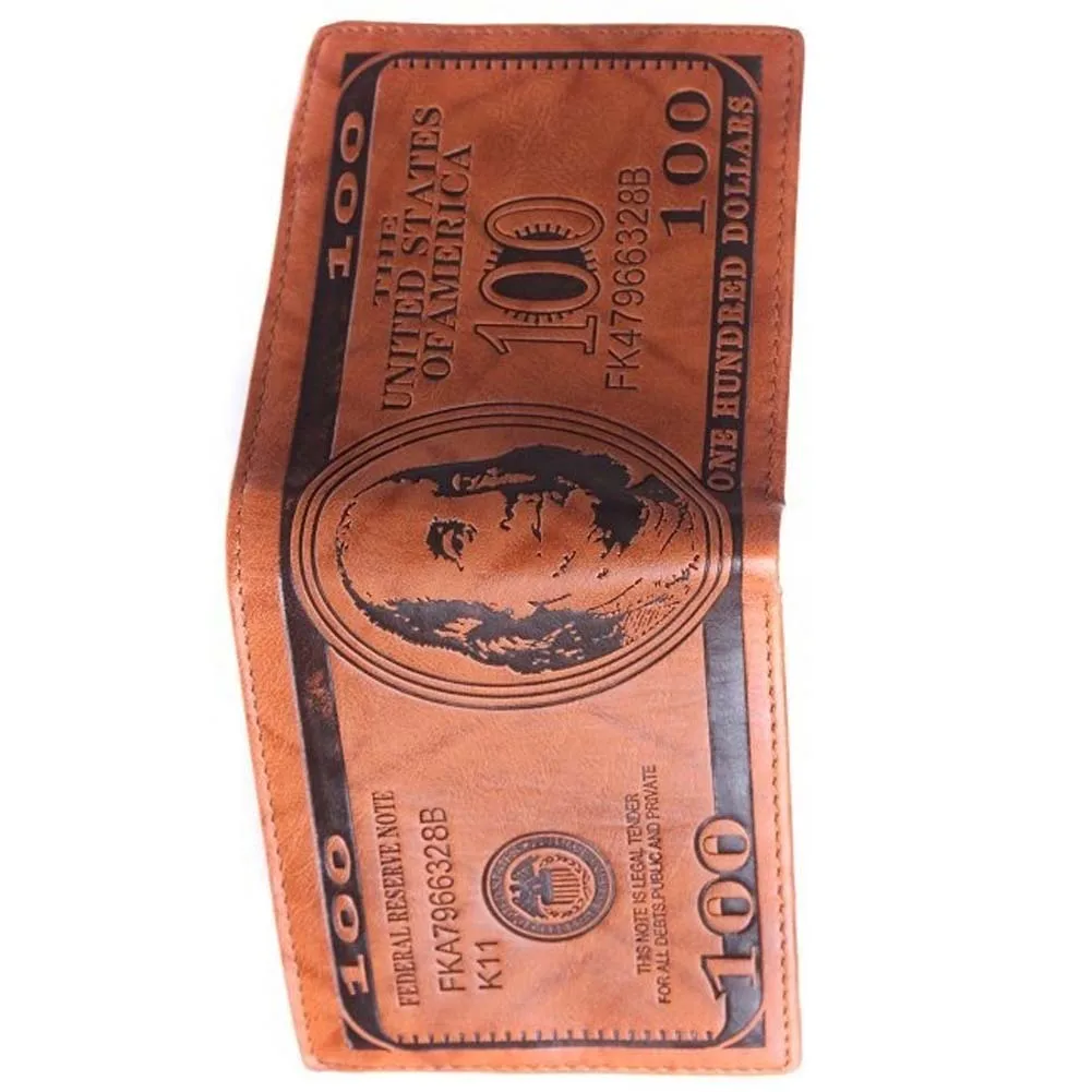 Fashion PU Dollar Men Wallet Leisure Men Us Dollar